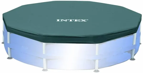 Intex 15' Round Frame Above Ground Pool Debris Cover with Drain Holes 28032E