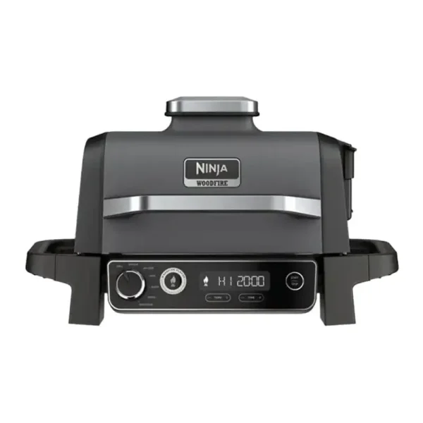Ninja OG701 Woodfire Outdoor Grill & Smoker 7 - in - 1 Master Grill BBQ Smoker and Air Fryer with Woodfire Technology
