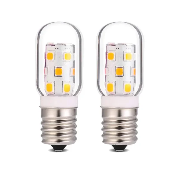 Neanete LED Microwave Light Bulb Over Stove Appliance Replacement 40W Incandescent for Refrigerator, Range Hood E17 Intermediate Base 3W 360Lm Dimmable