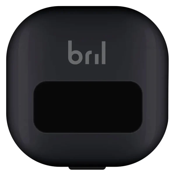Bril UV C Toothbrush Sanitizer, Portable Sterilizer, Cover, Holder, and Case for Any Size Toothbrush, Black