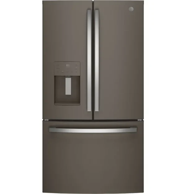 GE Energy Star 25.6 Cu. ft. Slate French-Door Refrigerator - GFE26JMMES
