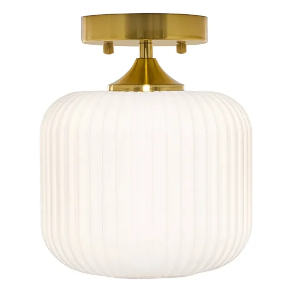 River of Goods 8.25"H William White Globe Ceiling Light ,White
