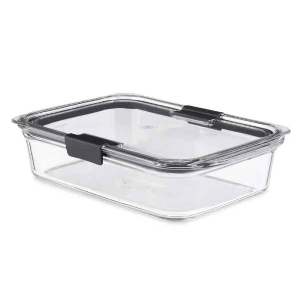 Rubbermaid Brilliance Container, Glass, 8.0 Cup