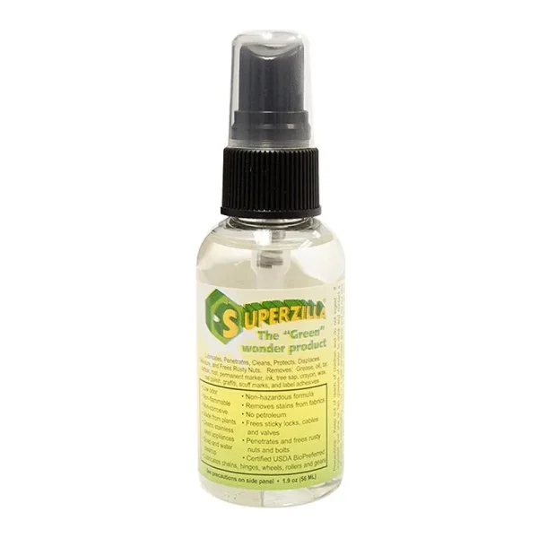 Superzilla - Powerful All-Purpose Cleaner and Lubricator The Green Wonder Product 1.9oz Spray Bottle