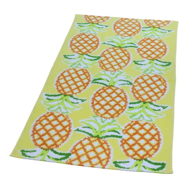 Mainstays Beach Towel, Pineapple Print, Size: 64 inch x 34 inch