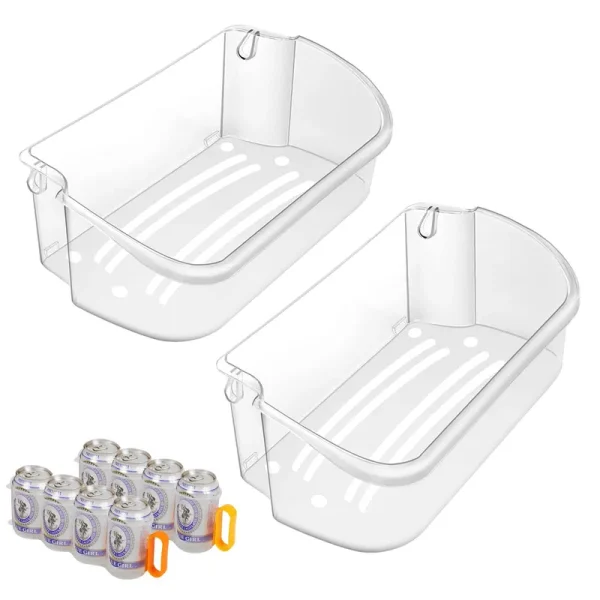 DenForste 2-Pack Upgraded 240356402 Refrigerator Door Bin Replacement Part, Compatible with Frigidaire Refrigerator Door Shelf Parts FFSS2615TE0
