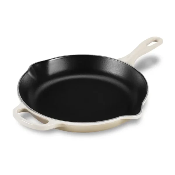 Le Creuset 10.25 inch Signature Iron Handle Skillet - Meringue