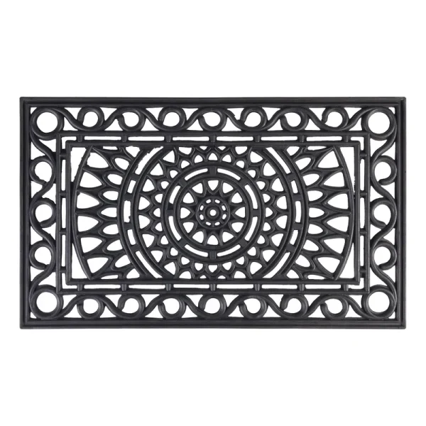 Mainstays 18" x 30" Rubber Ironwork Indoor & Outdoor Doormat - Each