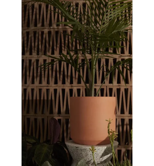 Parsons Handmade Ceramic Indoor Pot Planter Color: Terracotta, Size: 11.75" H x 12" W x 12" D