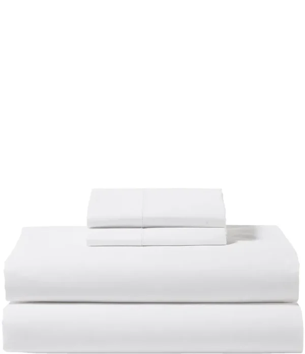 280-Thread-Count Pima Cotton Percale Sheet Set White King | L.L.Bean