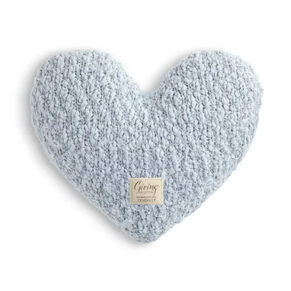 Demdaco Soft Blue Giving Heart Weighted Pillow