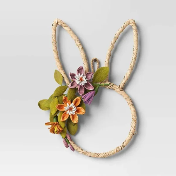 Bunny Wreath Tan - Threshold