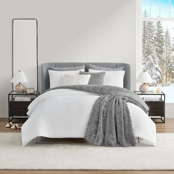 Koolaburra by Ugg Koolawash Comforter Set with Shams, White, King