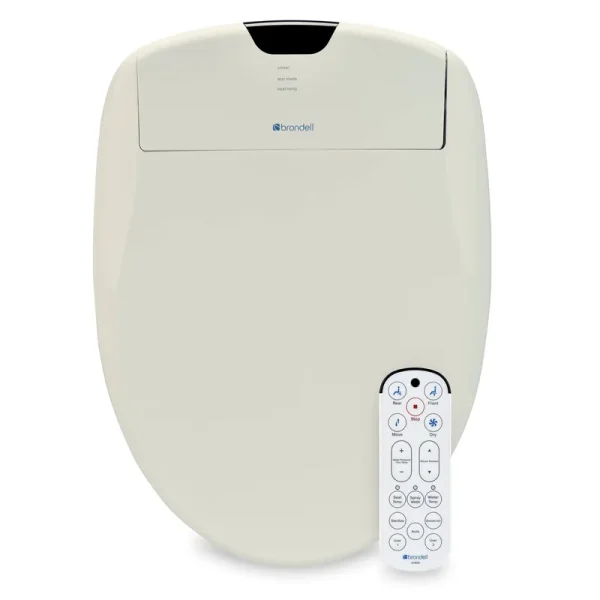 Brondell Swash 1400 Biscuit Luxury Bidet Toilet Seat - Round