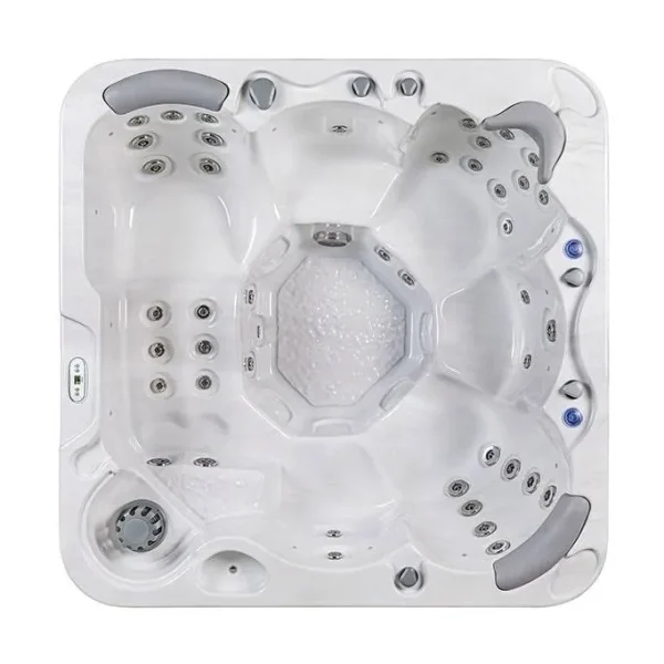 Bueno Spa Jersey 6 - Person 46 - Jet Hot Tub,Sterling Silver, Gray