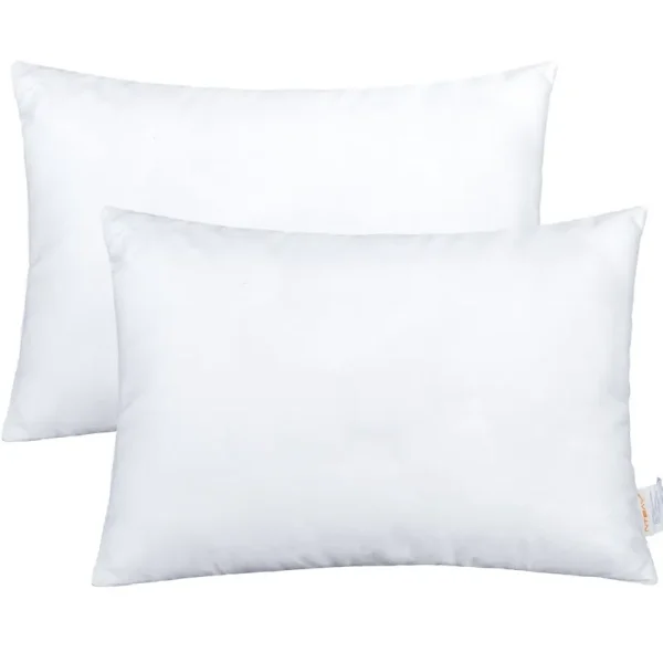 NTBAY 2 Pack Cotton Down Alternative Soft and Breathable Toddler Pillows Easy Care Travel Small Pillows for Sleeping Ideal for Daycare Crib Cot 13" x