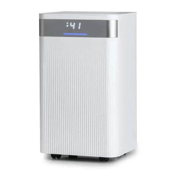 32 Pints 2000 Sq.ft Basement Dehumidifier with Drain Hose, 24H Timer & 3-Color Indicator, Quiet Portable Dehumidifier for Home, Bedroom, Bathroom
