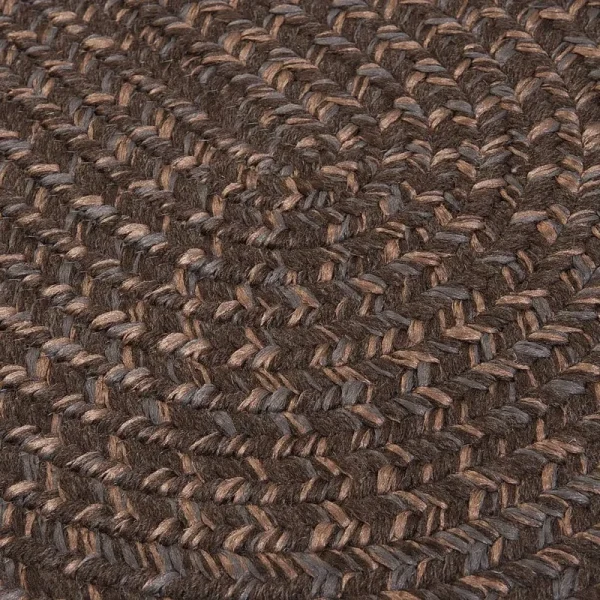 Colonial Mills Hillsdale Braided Reversible Rug USA Made - 2'6" x 7' Runner - Bark