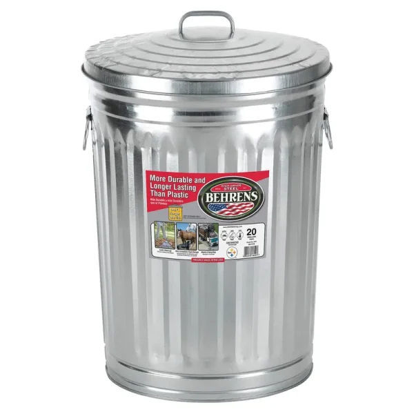 Behrens 20 gal. Galvanized Steel Garbage Can