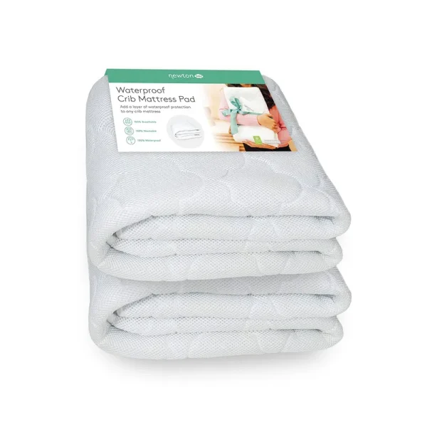 Newton 9992002WHP Breathable Waterproof Mattress Pad Universal Fit for Cribs