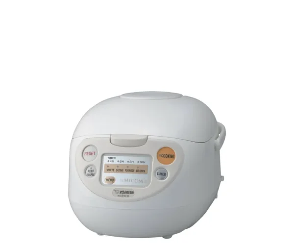 Zojirushi White Micom Rice Cooker and Warmer, 5.5 Cup