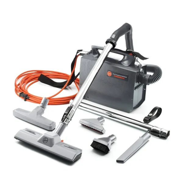 Hoover Commercial Portapower Lightweight Vacuum Cleaner, 8.3lb, Black