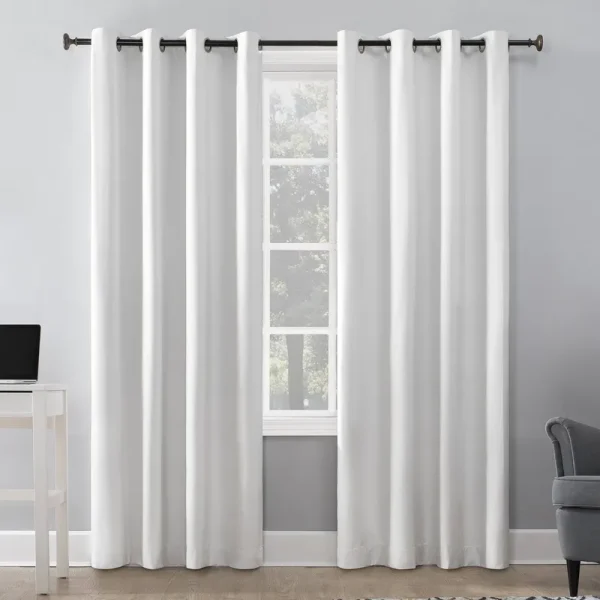 Thermal Insulated Blackout Grommet Curtain Panel - White - Size: 50" x 84" Sun Zero