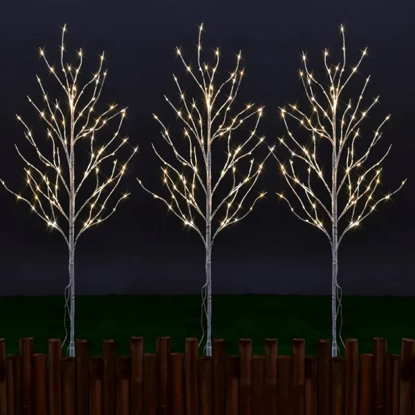 Birch Willow Twig Lighted Trees & Branches Lightshare Color: White