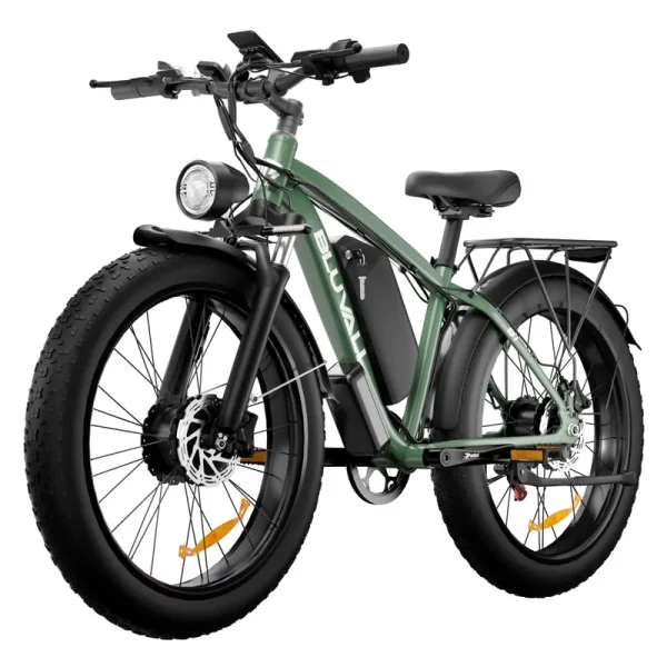 Ebike for Adults, 2000W 26" Fat Tire Electric Bike, 35MPH AWD Dual Motor Mountain Ebike, 48V 22.4AH Battery Dual Hydraulic Brakes