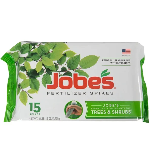 Jobe��s, 01660, Fertilizer Spikes, Tree & Shrubs, Includes 15 Spikes, 12 Ounces, Brown