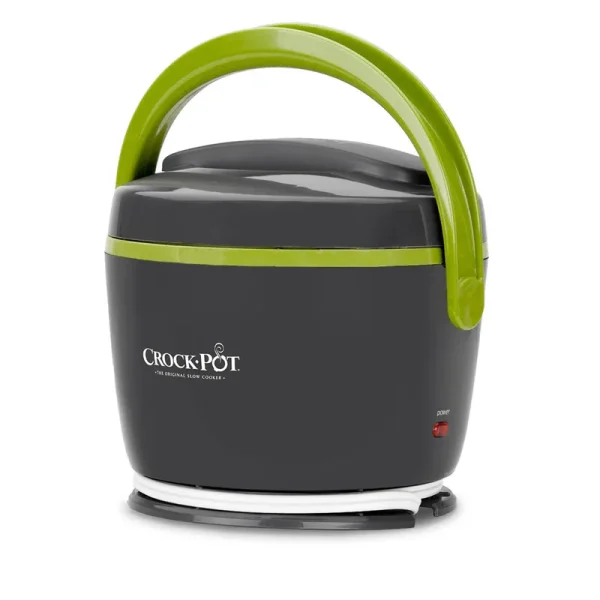 Crock-Pot Lunch Crock - Food warmer - 20 oz - gray/lime