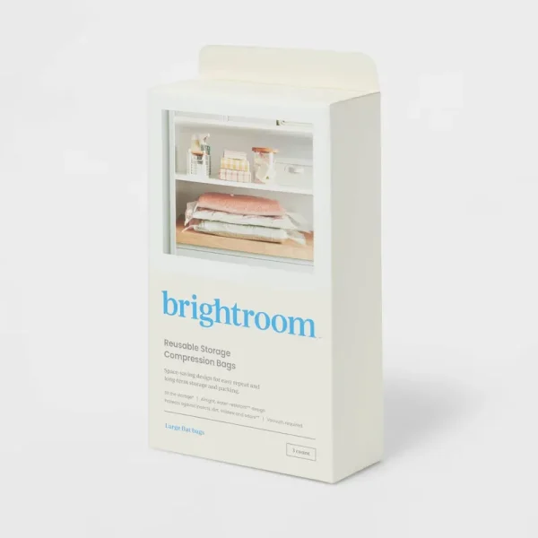 Large 3PC Compression Bags Clear - Brightroom