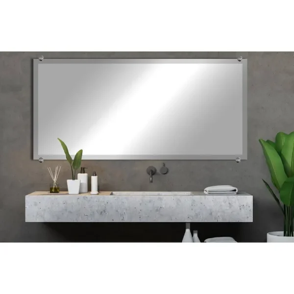 Floodwood Beveled Frameless Accent Mirror Wade Logan Size: 66" H x 31" W