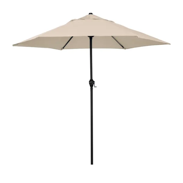 Astella 9' Steel Market Umbrella with Push Tilt - Antique Beige