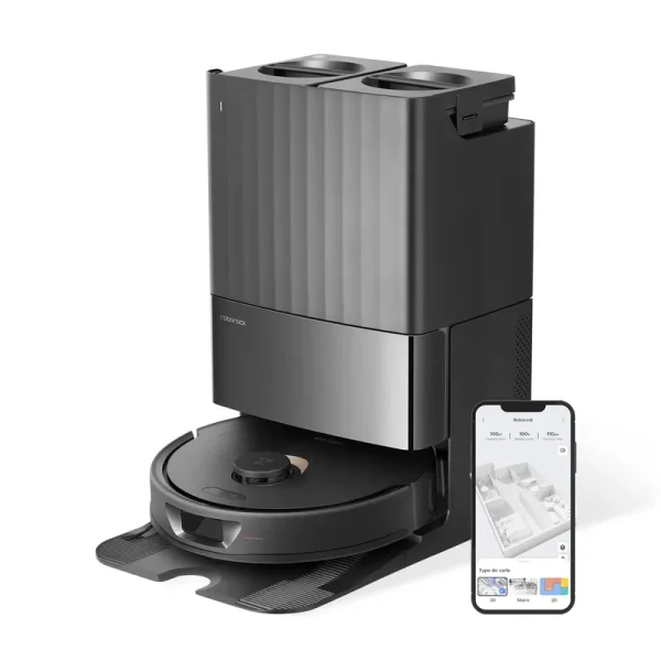 Roborock Q Revo - Liftable Spinning Mops with Multifunctional Dock Black