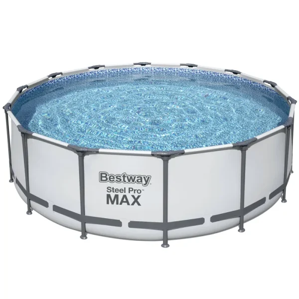 Bestway - Max 14 x 4 Foot Above Ground Round Swimming Complete Pool Set