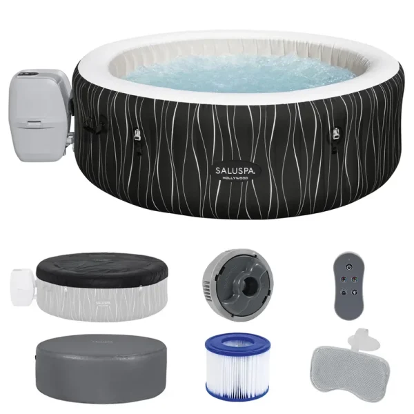 Bestway Saluspa Hollywood Luxe Airjet Inflatable Hot Tub W/ Pump #p08411