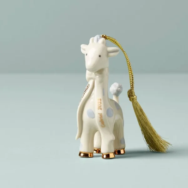 Blue Baby&s First Christmas Giraffe Ornament by Lenox