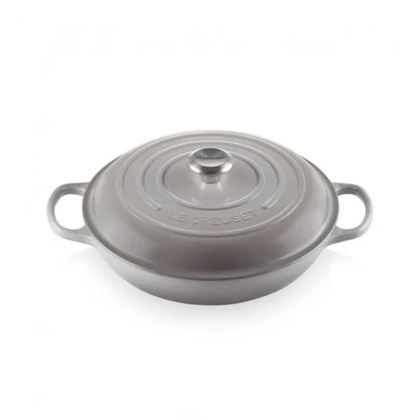 Le Creuset Cast Iron Shallow Casserole 30 cm Mist Grey