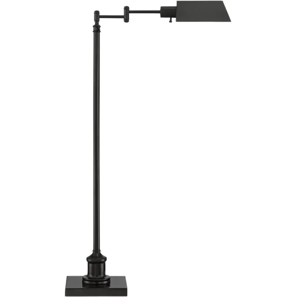 Jenson Modern Pharmacy Floor Lamp Dark Bronze Adjustable Metal Head for Living Room Reading Bedroom Office - Regency Hill