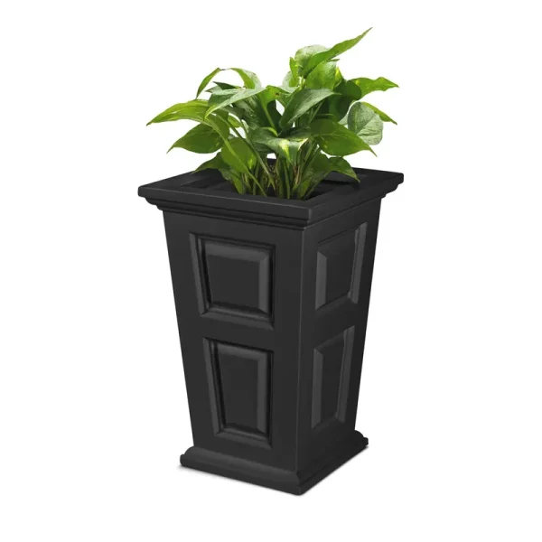 Mayne Wyndham 24" Tall Planter - Black