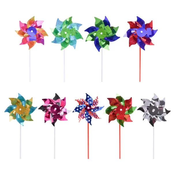 Pinwheel Toy, Windmill Spinner -11 Inches, Assorted Colors, Plastic, Unisex, Kids Ages 3+