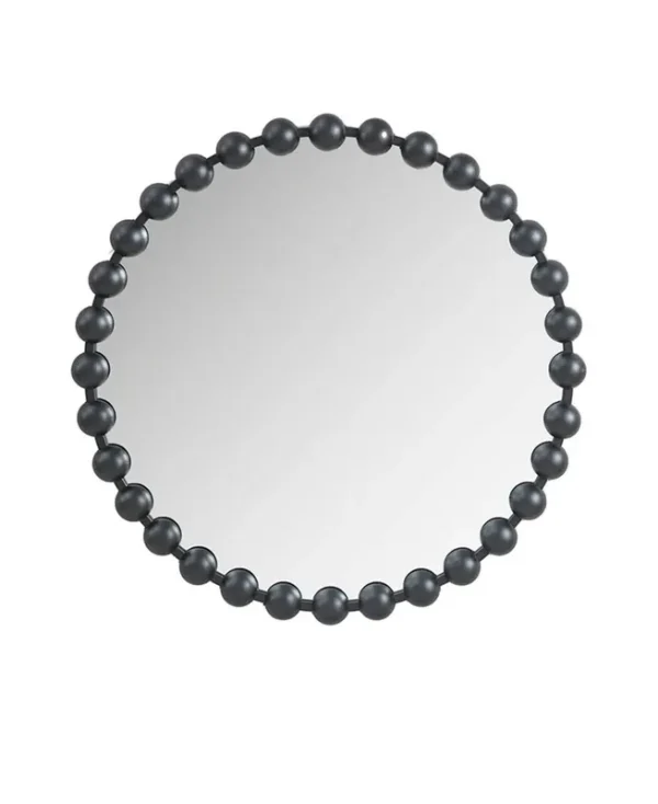Madison Park Signature Marlowe Round Wall Mirror - Black - 27 in
