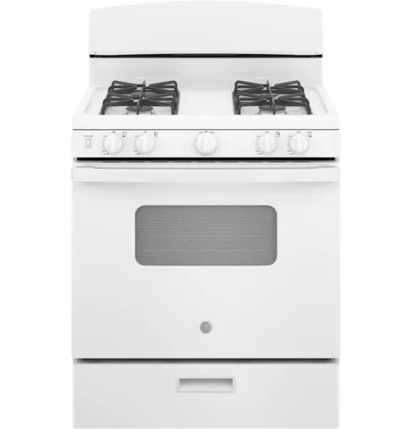 GE 30" Freestanding GAS Range White JGBS10DEMWW
