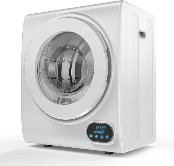 VINGLI Portable Clothes Dryer 10 lb 110V White Electric Dryer Tumble