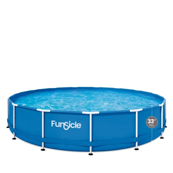 Funsicle 15 ft Activity Above Ground Frame Swimming Pool, with Filter Pump, Round, Age 6 & Up, Size: One Size