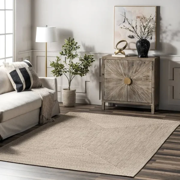 Bromsgrove Handmade Braided Tan Indoor / Outdoor Rug Wade Logan Rug Size: Rectangle 4' x 6'