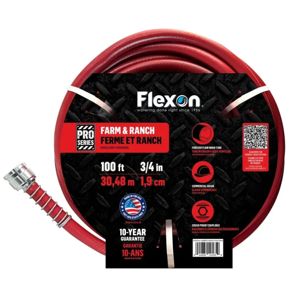 Flexon Fa58100 5/8 in. X100 ft. Farm Hose