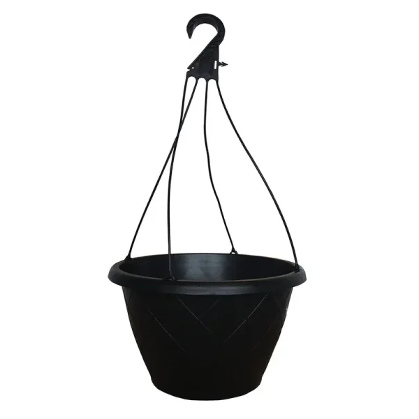 Style Selections 12-in Lattice Weave Hanging Basket