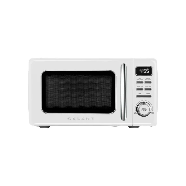 Retro Microwave Design 0.7-cu ft 700-Watt Countertop Microwave (White)